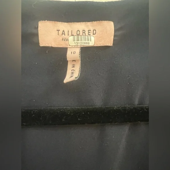 Rebecca Taylor Navy Cross Hatch Dress- Size 10 - Picture 6 of 7